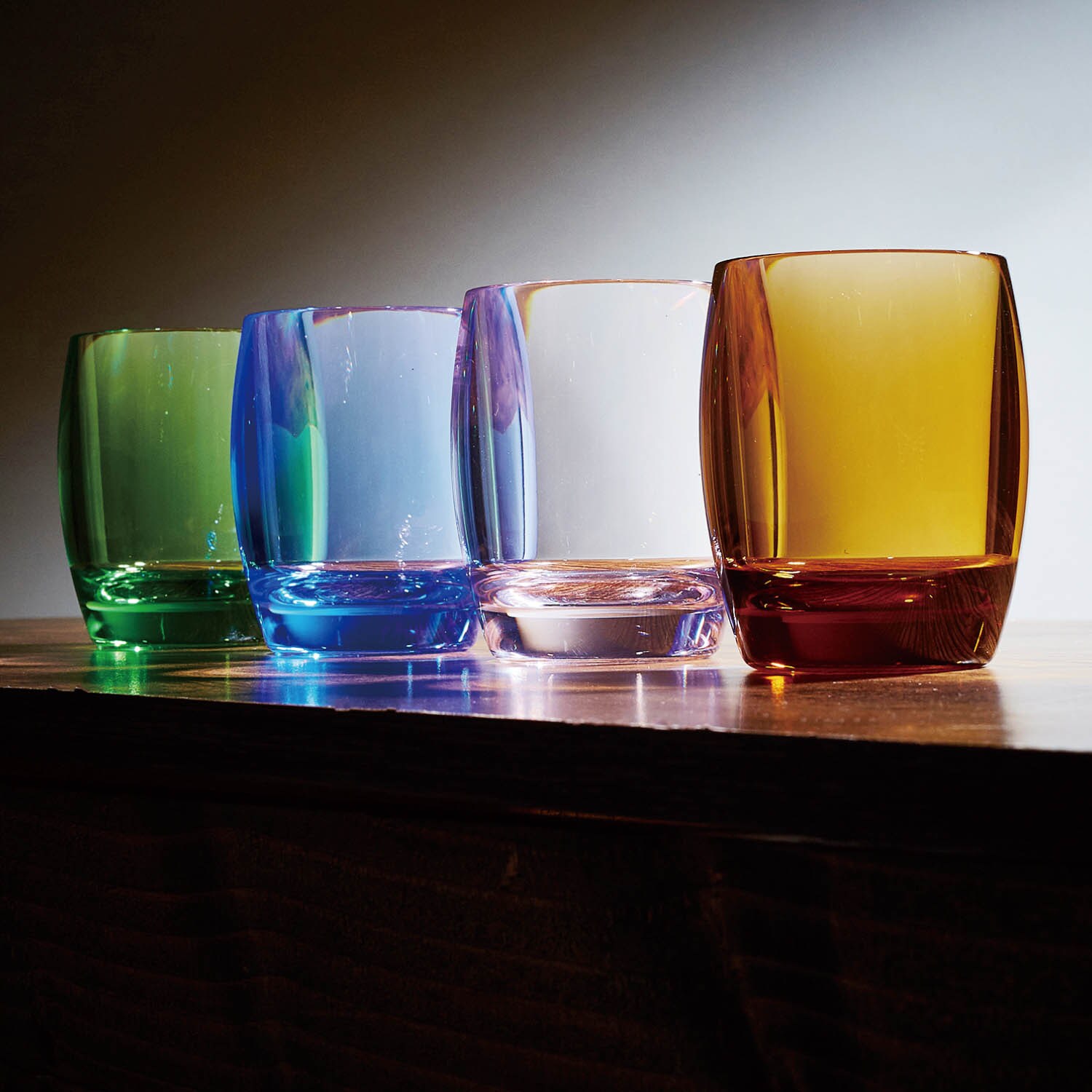 【ベルメゾン】ガラスのような見た目で割れにくいカラーグラス同色2個セット
