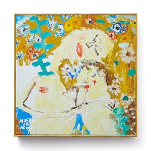 【アーブル美術館】アーブル美術館のキャンバスアート「母子像」 <30×30cm>