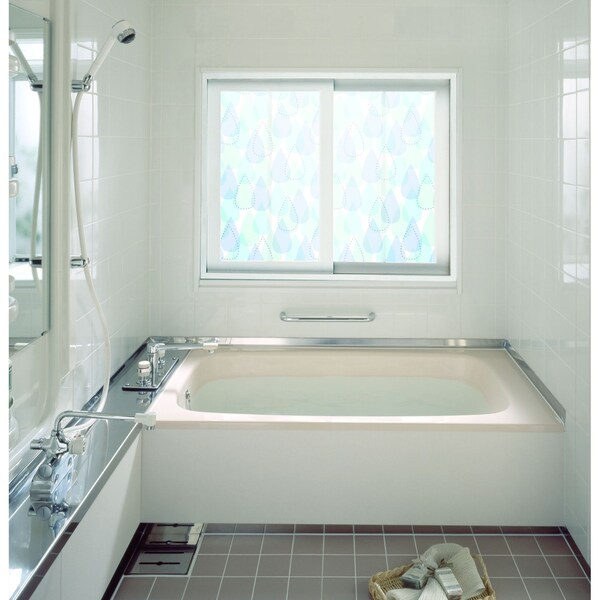 【ベルメゾン】両面防カビ加工の浴室窓ガラス目隠しシート 【UVカット】