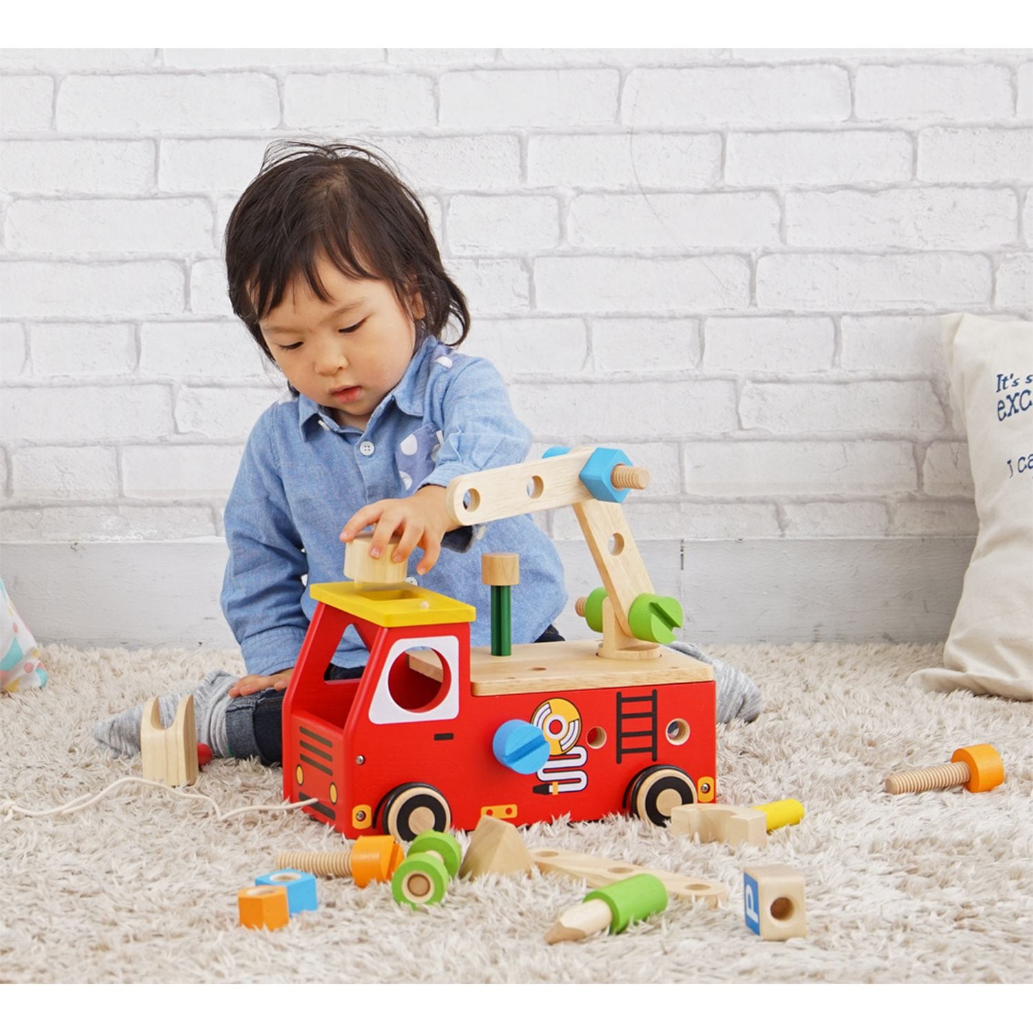 ＜ベルメゾン＞【知育玩具/かたち】 形・色・大きさが学べるおもちゃ ジオトリオ 【1.5才頃~】