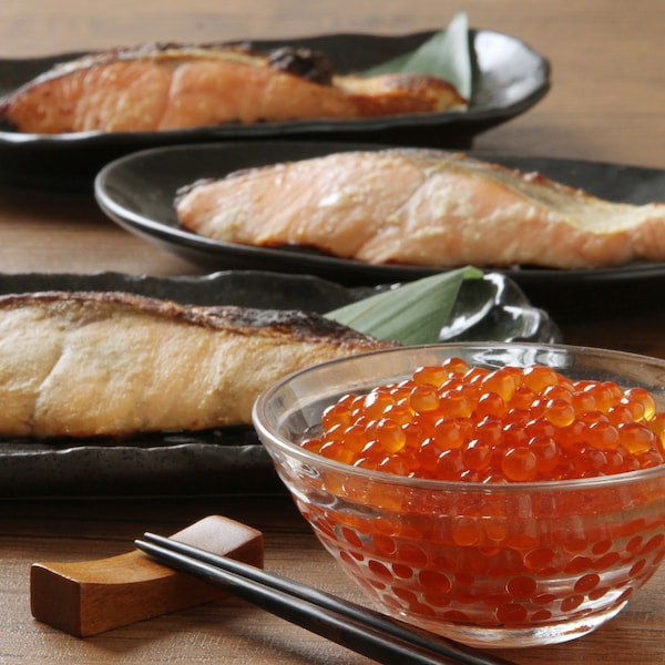 【ベルメゾン】解凍するだけ銀聖切身といくらのセット