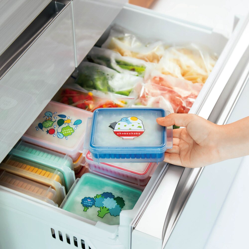 【ちょこちょこ】ご飯が美味しく保存できるすのこ付き保存容器2個セット「ちょこちょこ」【日本製】