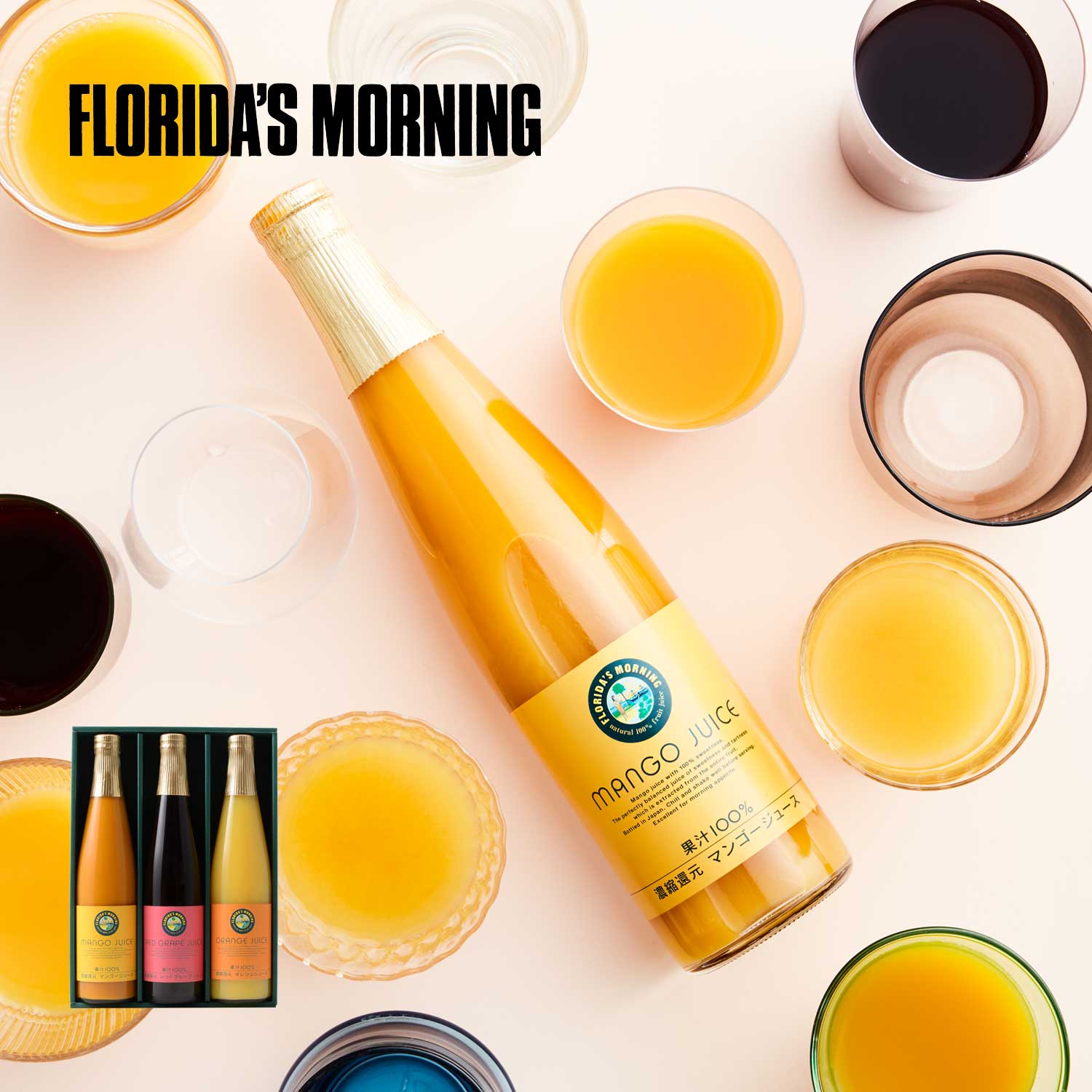 送料無料 100 フルーツジュース3本セット フロリダスモーニング 通販のベルメゾンネット