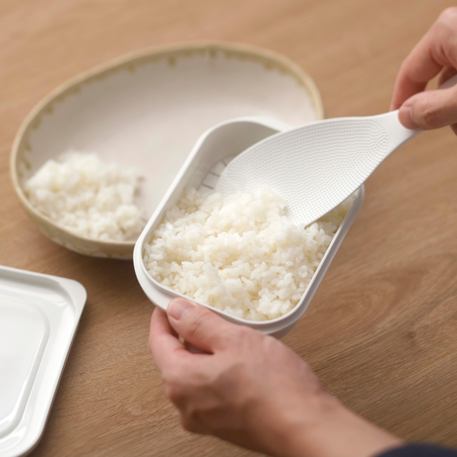 【マーナ/MARNA】極 冷凍ごはん容器 【すのこパーツでべたつきを防ぐ】【ムラなくレンジ温め】