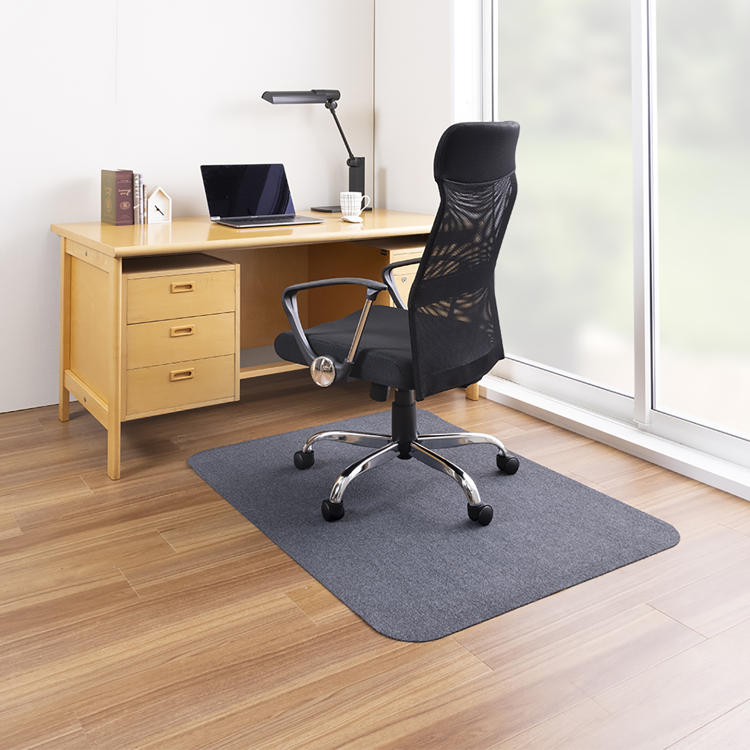 【ベルメゾン】床の傷つき防止デスク下マット90×120cm 【撥水加工・裏面すべり止め加工】