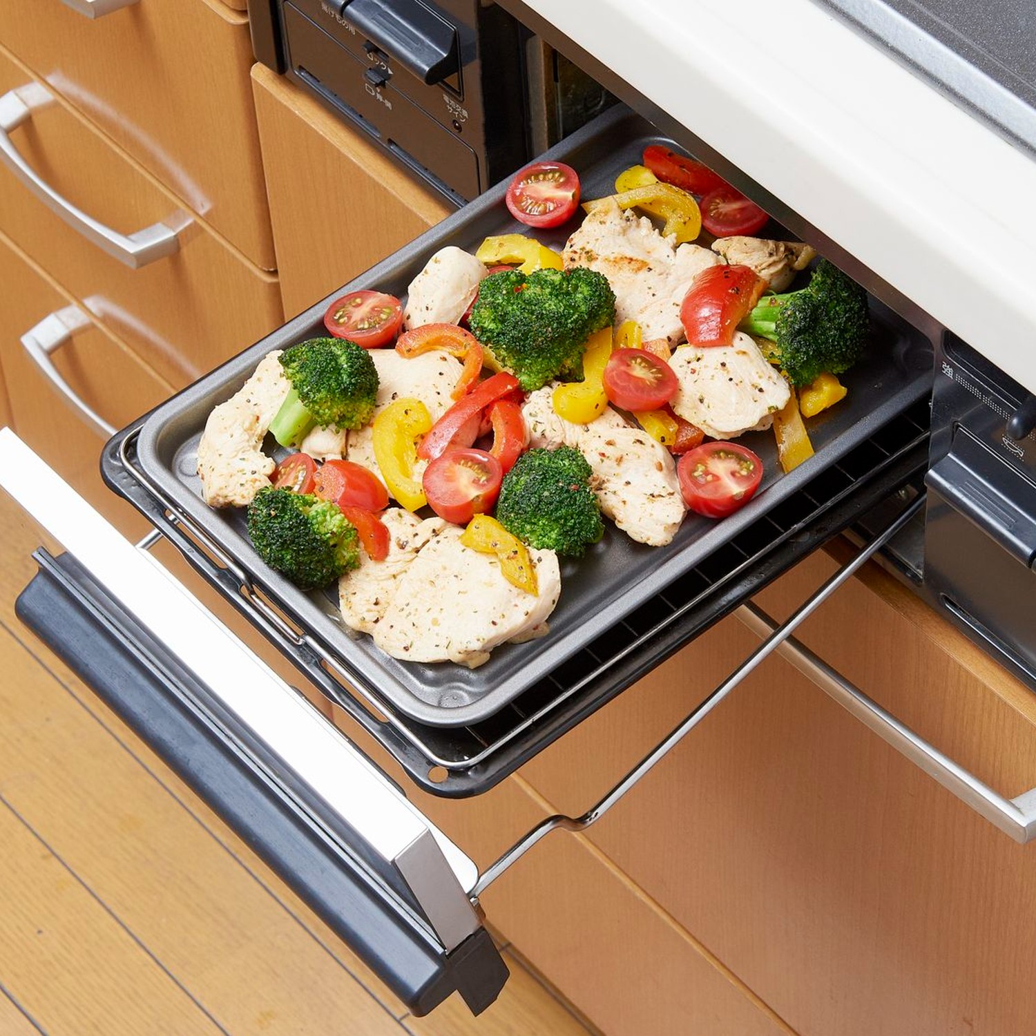 【ベルメゾン】グリルでお手入れ簡単ダイヤモンドコーティング焼き魚トレー