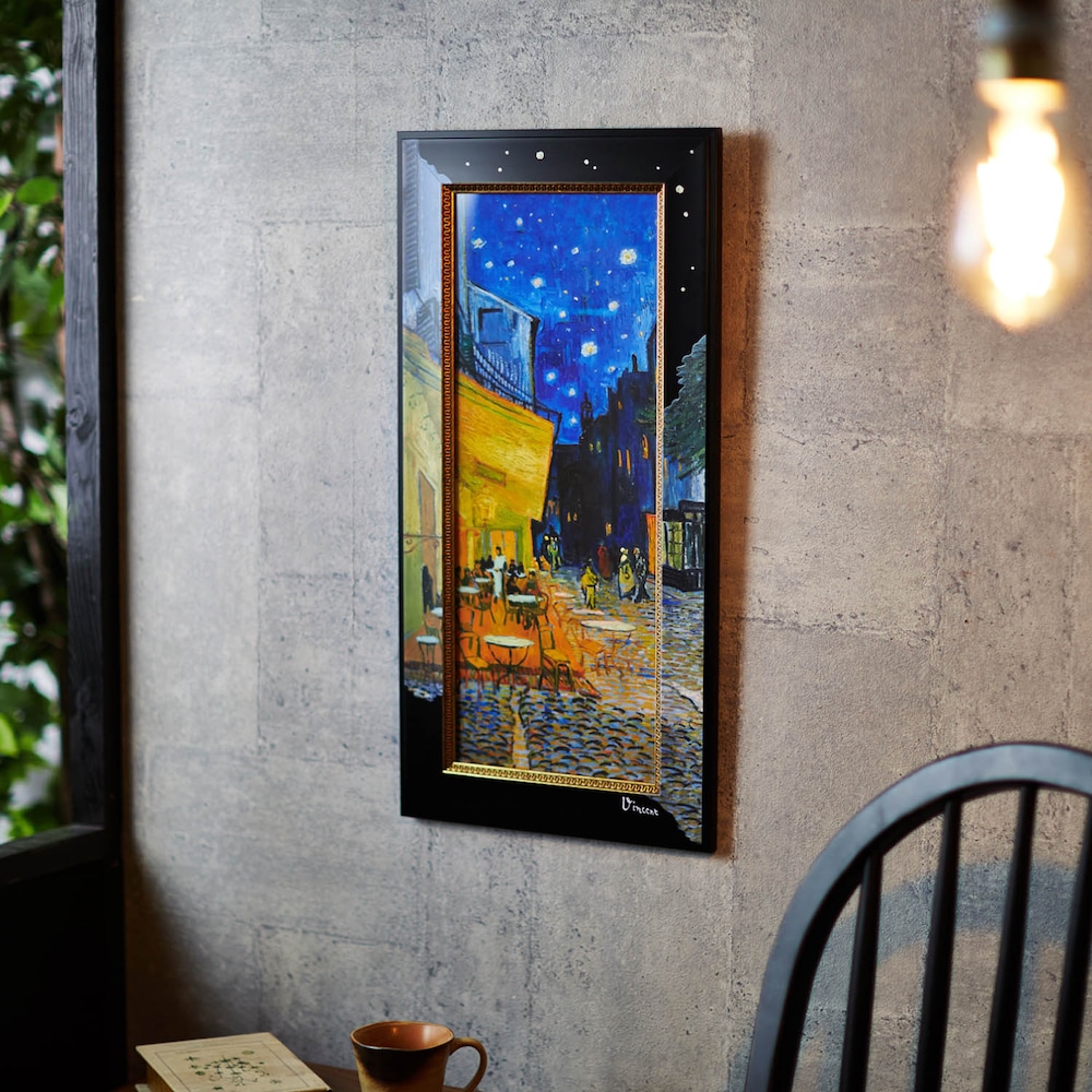 ゴッホ「夜のカフェテラス」