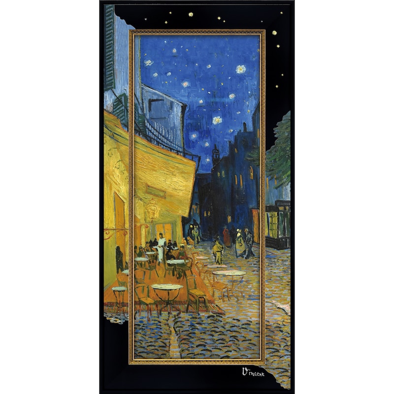 ゴッホ「夜のカフェテラス」