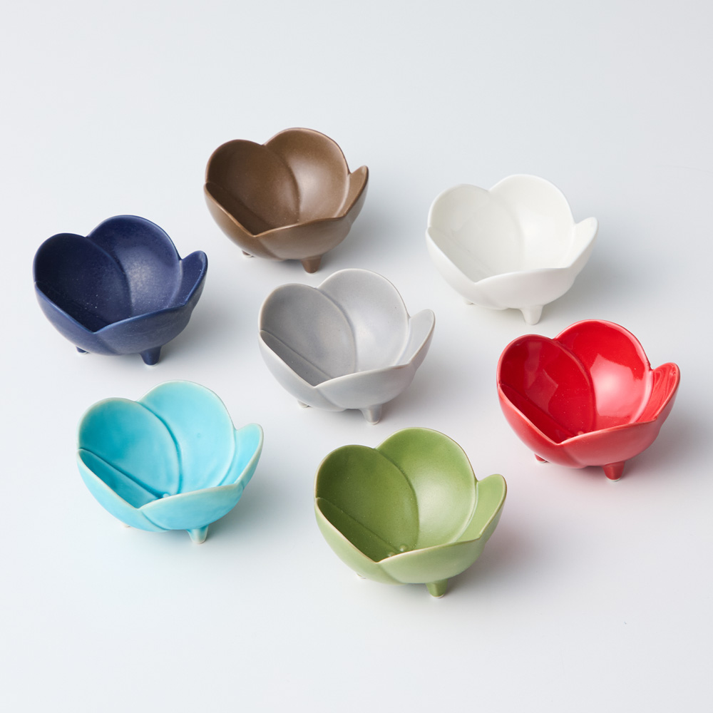 【ベルメゾン】花型三つ足小鉢[日本製] 【食洗機/電子レンジ対応】