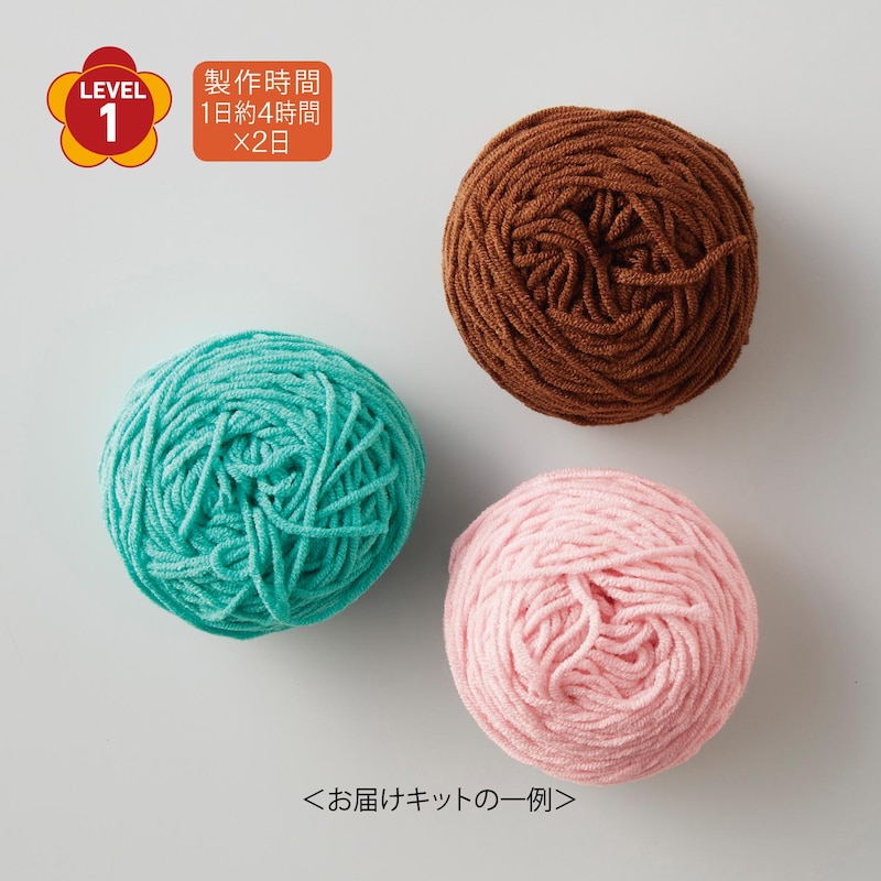 お花のコースター　2枚セット　ハンドメイド　ピンク　編み物 - 3
