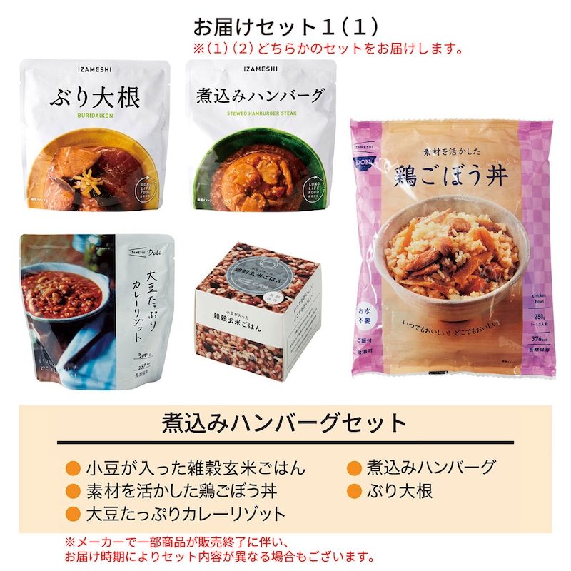 煮込みハンバーグセット（１）