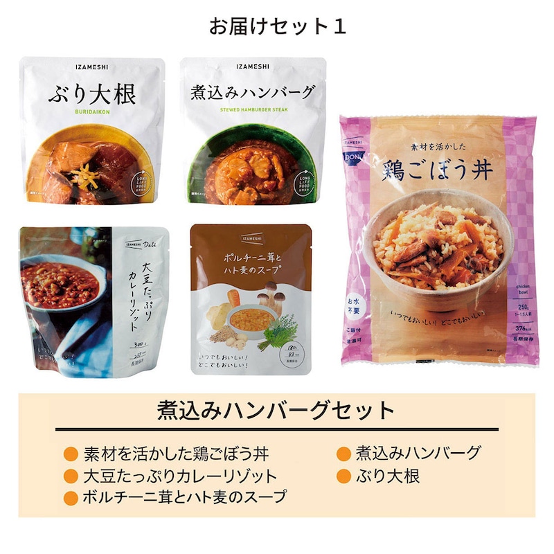 煮込みハンバーグセット