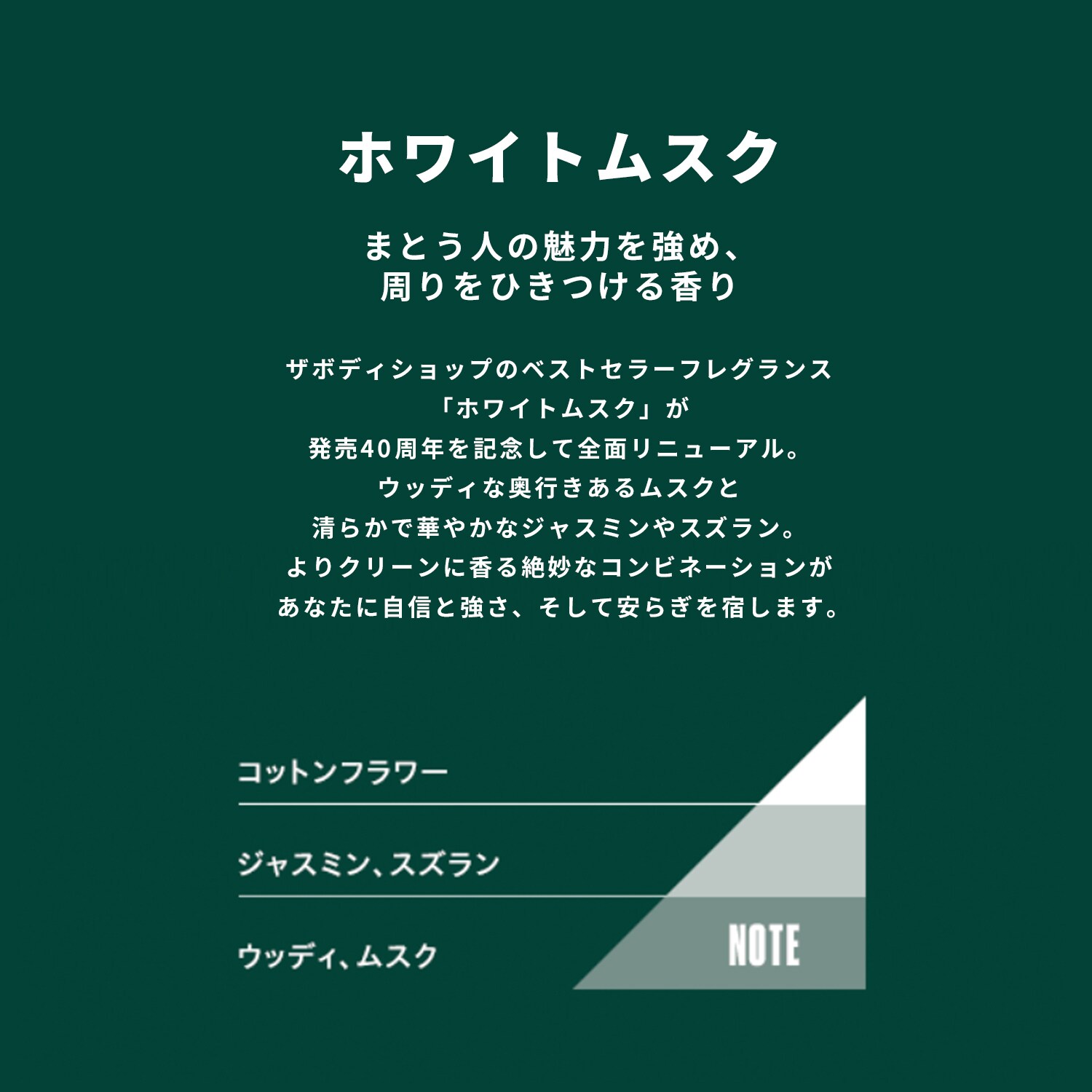 ホワイトムスク オードパルファム（香水）｜(ザボディショップ