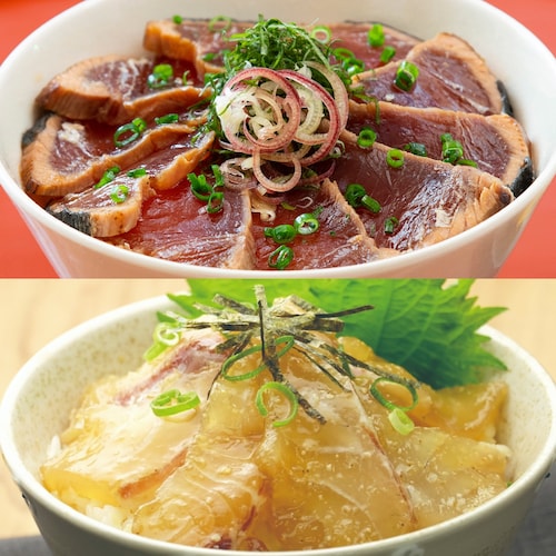 わら焼き鰹たたき＆タイの漬け丼セット ２種×各４食