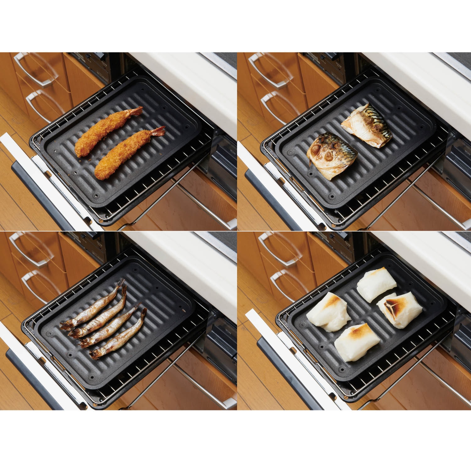 ＜ベルメゾン＞グリル専用焼き魚プレートフッ素コート2枚組画像