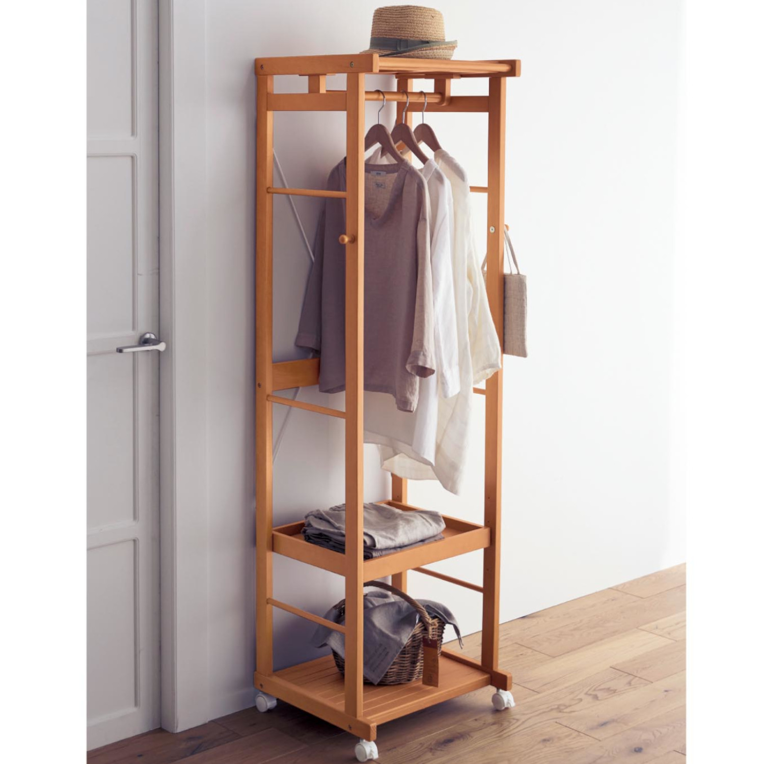 【ベルメゾン】キャスター付きハンガーラック