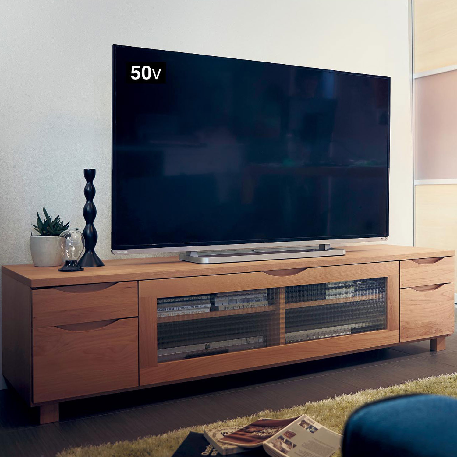 あたたかみのあるアルダー材のテレビ台 <幅110.5cm/幅135cm/幅160.5cm> あたたかみのあるアルダー材のテレビ台 <幅110.5cm/幅135cm/幅160.5cm>