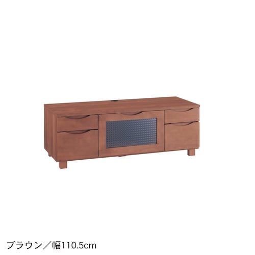 あたたかみのあるアルダー材のテレビ台