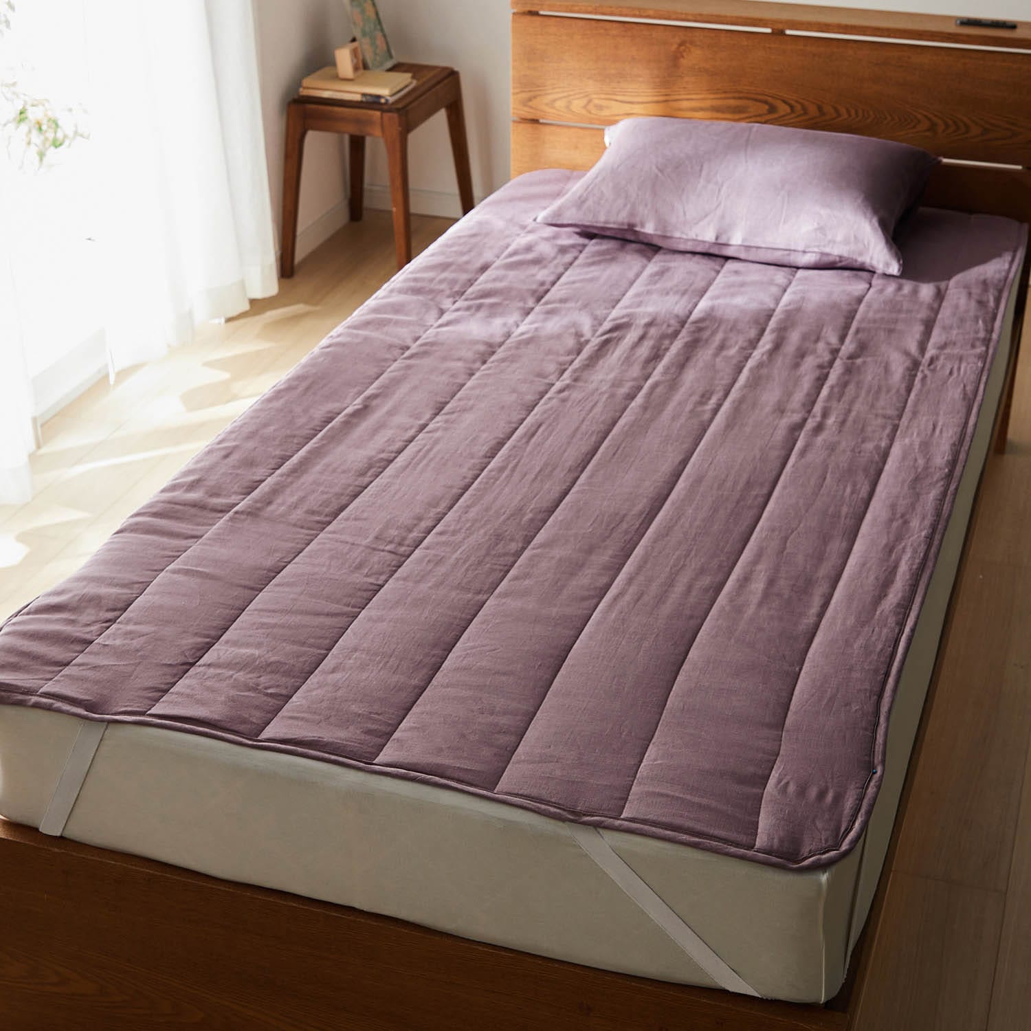 フレンチリネン敷きパッド（敷きパッド/パッドシーツ）｜(ラブザリネン