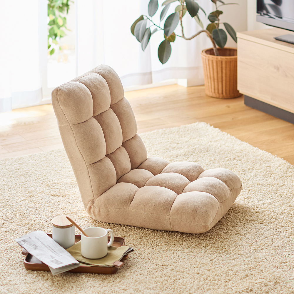 【ベルメゾン】心地よい弾力のもこもこ座椅子 【ベルメゾン】心地よい弾力のもこもこ座椅子