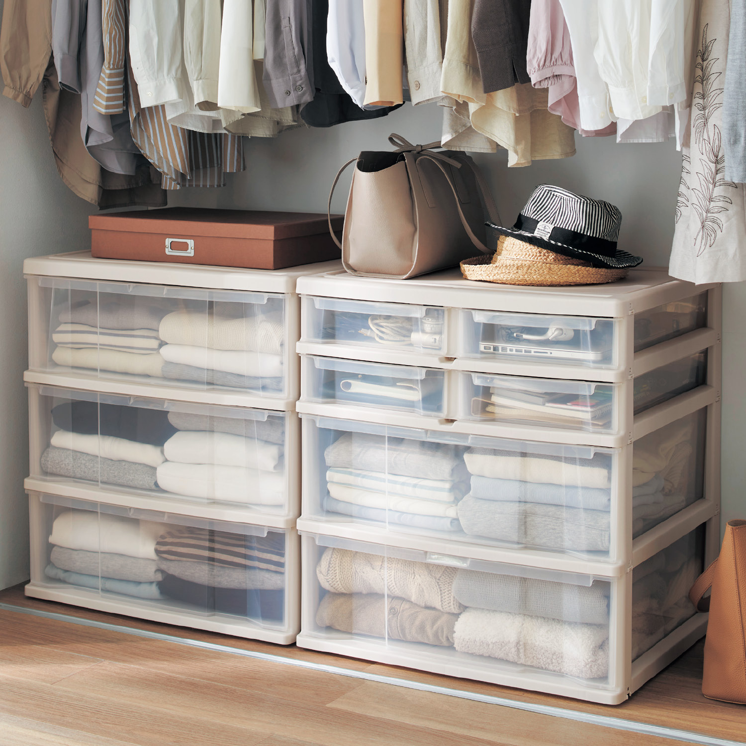 クローゼット用たっぷり収納ケース 奥行53cm 通販のベルメゾンネット クローゼット用たっぷり収納ケース 奥行53cm 通販のベルメゾンネット