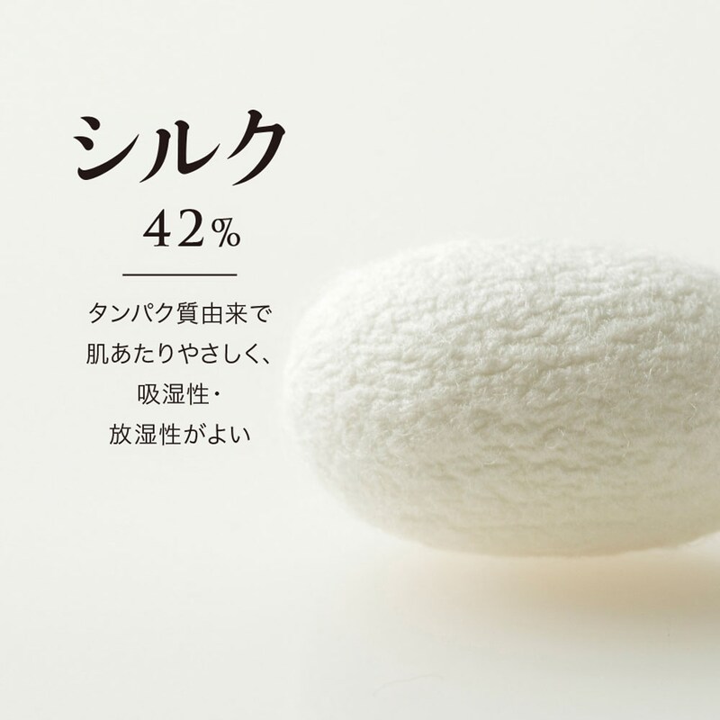 シルク42％