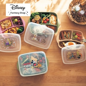 【ディズニー/Disney】洗い物が減らせる!作り置きもできる深型ランチプレート(選べるキャラクター)