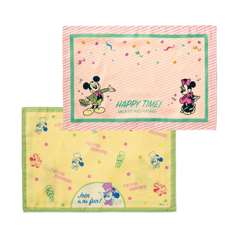 撥水加工付き春色ランチョンマット同柄2枚セット 選べるキャラクター ディズニー Disney 通販のベルメゾンネット