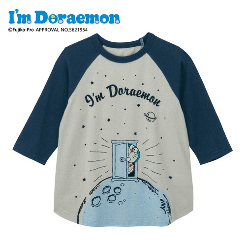 ラグラン配色7分袖Tシャツ 「アイムドラえもん／I’ｍ Doraemon」