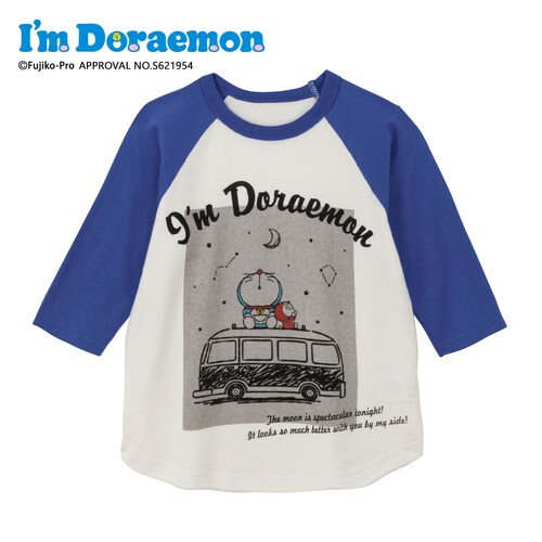 ラグラン配色7分袖Tシャツ 「アイムドラえもん／I’ｍ Doraemon」