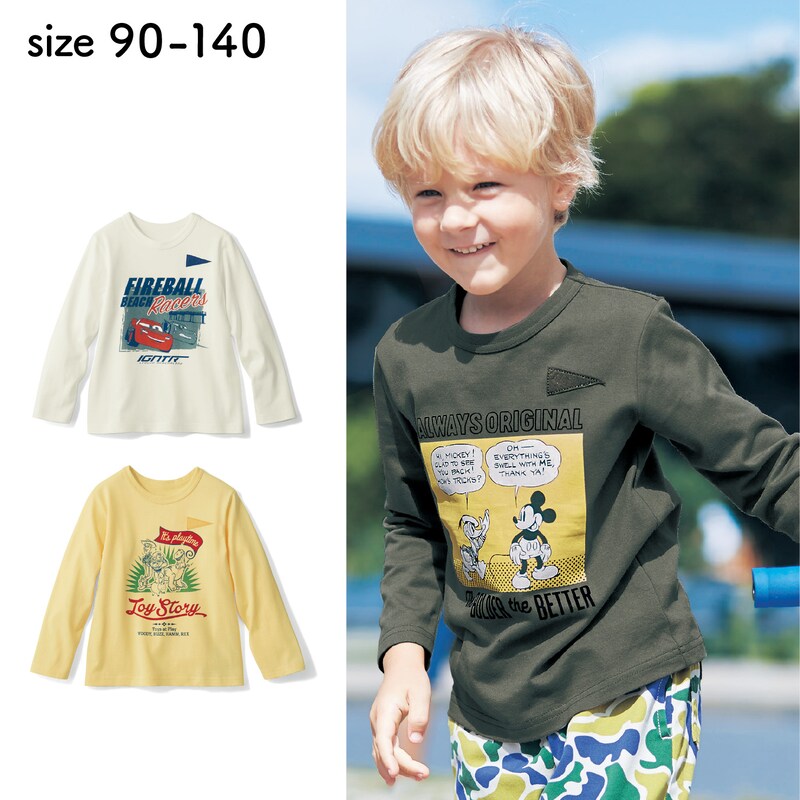 名札ココ長袖tシャツ 選べるキャラクター ディズニー Disney 通販のベルメゾンネット