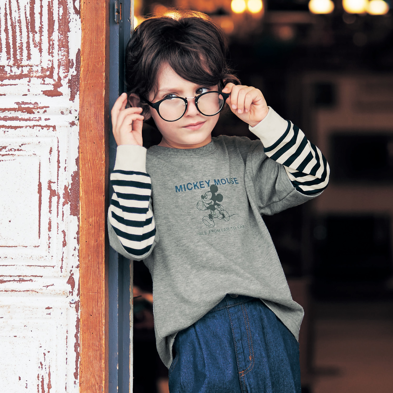 長袖ボーダーレイヤード風ドロップショルダーtシャツ ミッキーマウス ディズニー Disney 通販のベルメゾンネット 長袖ボーダーレイヤード風ドロップショルダーtシャツ ミッキーマウス ディズニー Disney 通販のベルメゾンネット