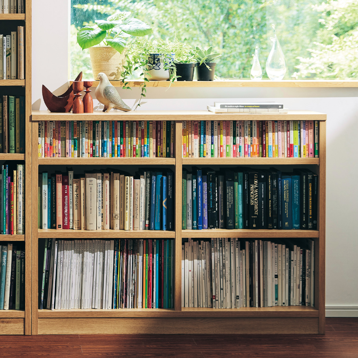 【ベルメゾン】腰高頑丈本棚[日本製]