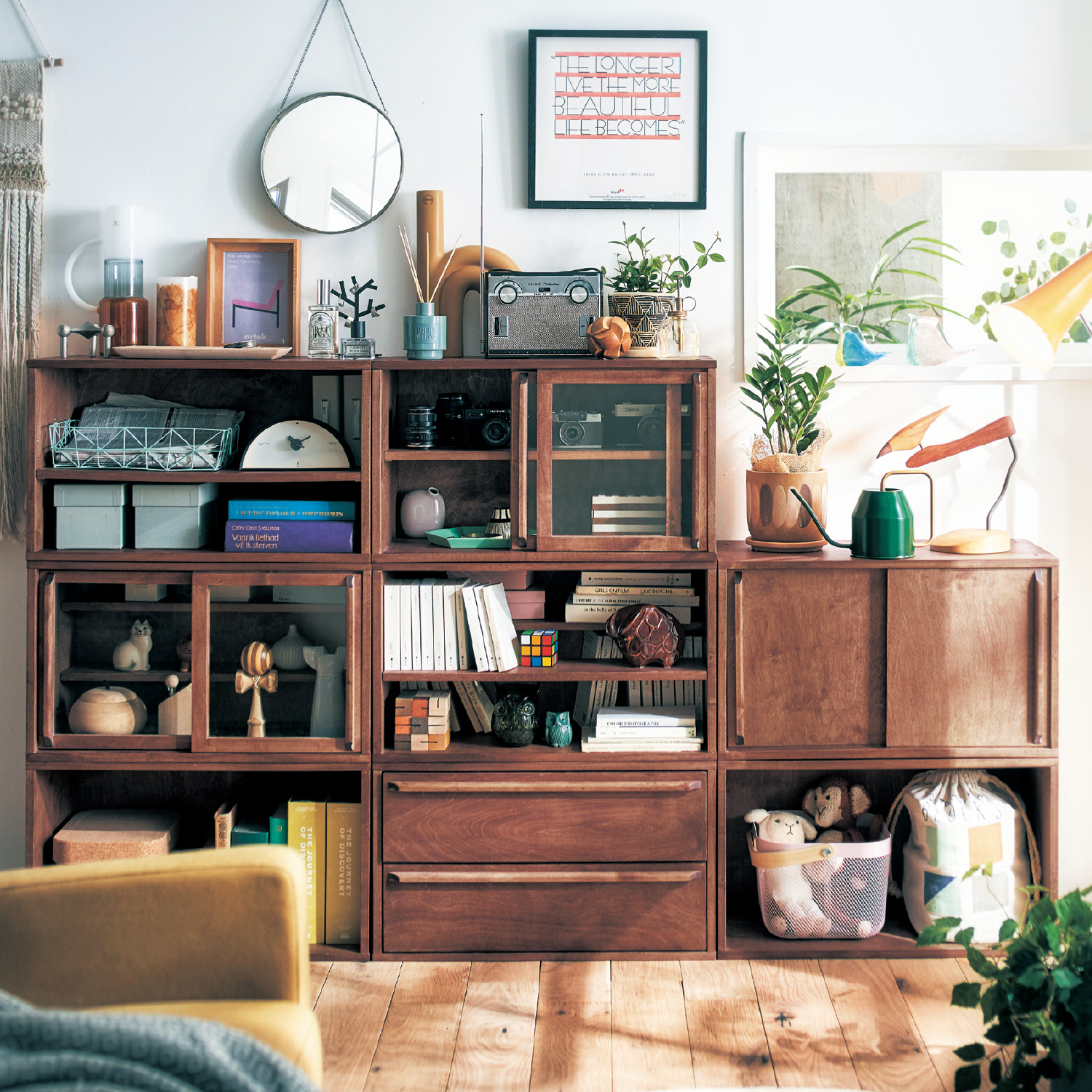 【トキオリ/Tokiori】オイル仕上げの組み合わせて使えるディスプレイユニットボックス 【トキオリ/Tokiori】オイル仕上げの組み合わせて使えるディスプレイユニットボックス