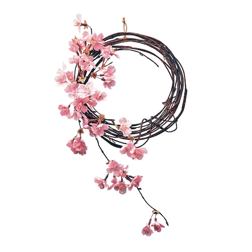 桜のフェイクフラワーリース