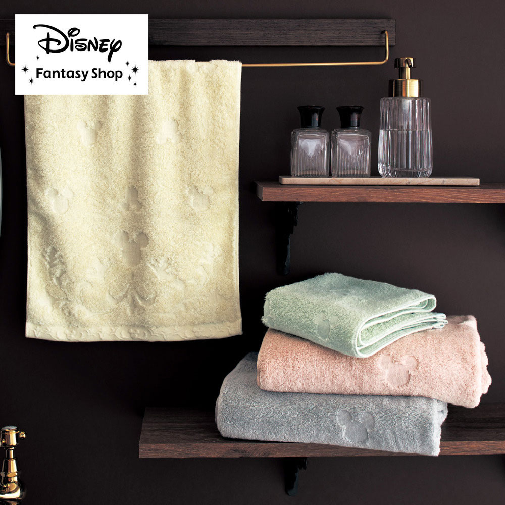 【ディズニー/Disney】今治産パイルがひらくふっくらタオル「ミッキーモチーフ」