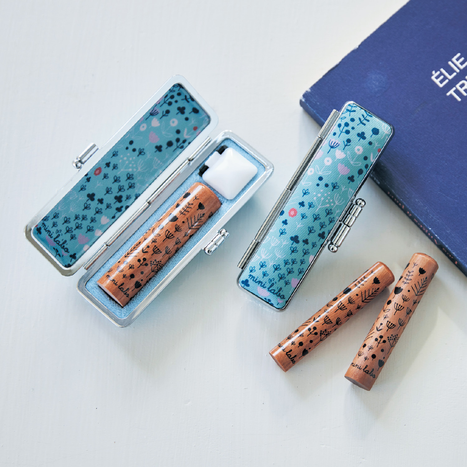 【ミニラボ/mini labo】オノオレカンバ印鑑 & 印鑑ケース/プロヴァンスのマキ 「ミニラボ」 【ミニラボ/mini labo】オノオレカンバ印鑑 & 印鑑ケース/プロヴァンスのマキ 「ミニラボ」