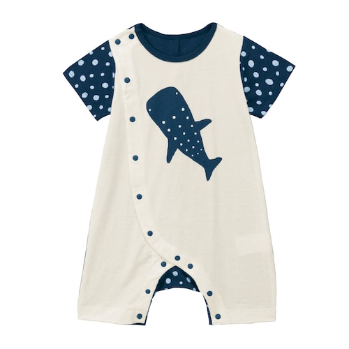海の生き物 デコカエルロンパース 【ベビー服】