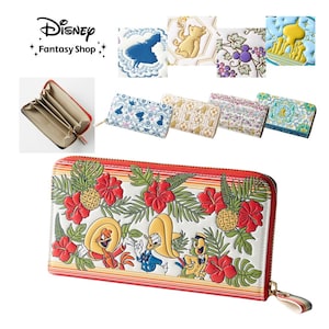 【ディズニー/Disney】浅草文庫本革長財布[日本製](選べるキャラクター)