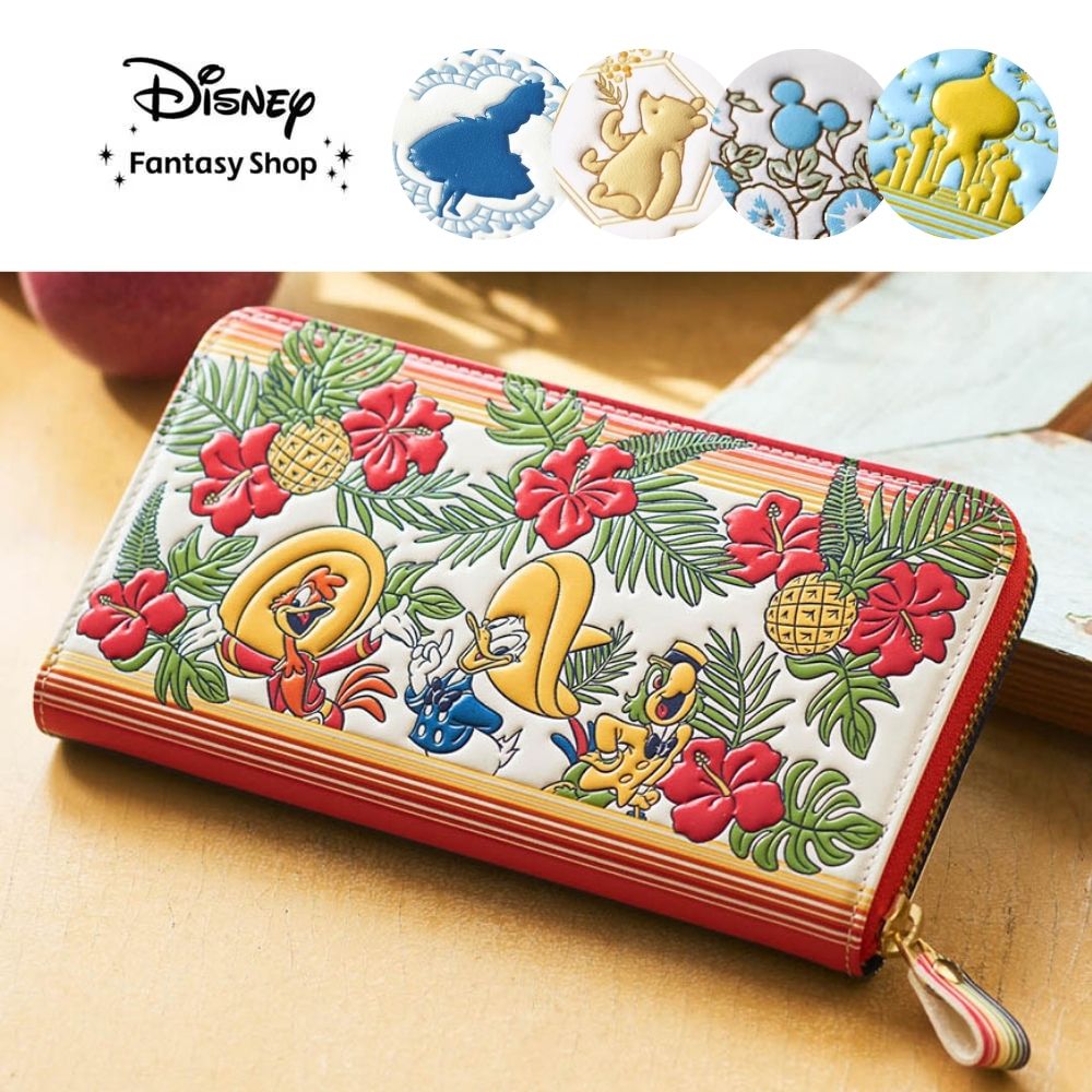 【ディズニー/Disney】【新柄登場】 浅草文庫本革長財布[日本製](選べるキャラクター)