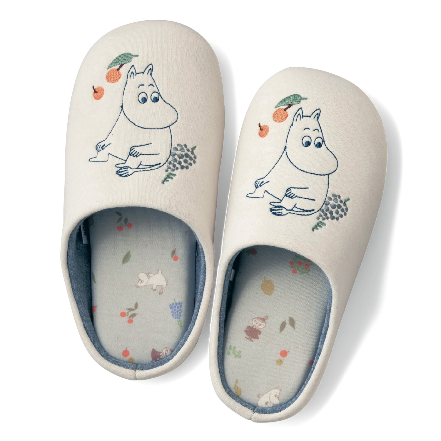 刺繍入りルームシューズスリッパ ムーミン ムーミン Moomin 通販のベルメゾンネット 刺繍入りルームシューズスリッパ ムーミン ムーミン Moomin 通販のベルメゾンネット