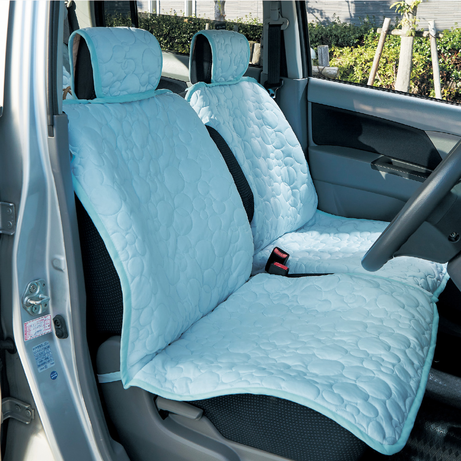 接触冷感の軽自動車用キルトカーシートカバー ミッキーモチーフ ディズニー Disney 通販のベルメゾンネット 接触冷感の軽自動車用キルトカーシートカバー ミッキーモチーフ ディズニー Disney 通販のベルメゾンネット