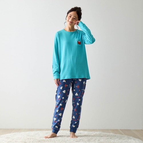家族でリンクレディースやわらか綿長袖パジャマ（選べるキャラクター）