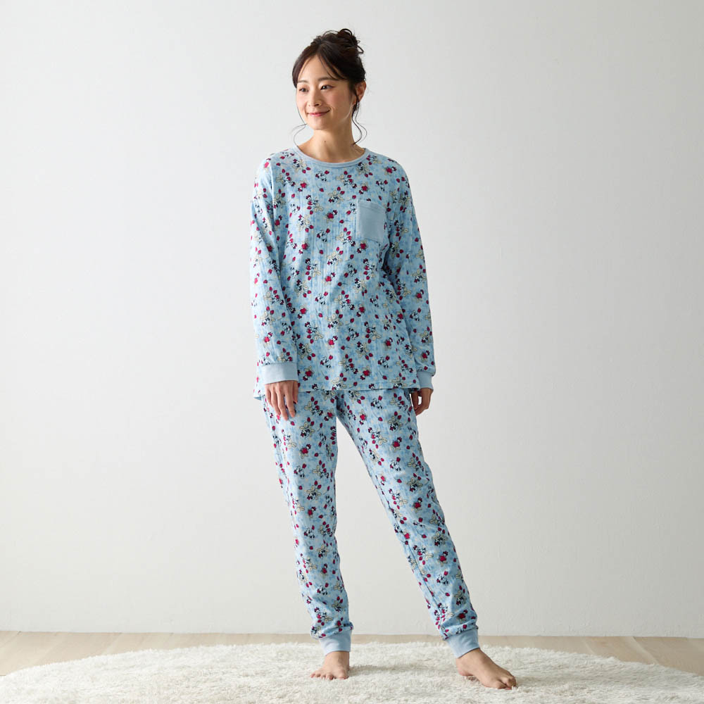 家族でリンクレディースやわらか綿長袖パジャマ(選べるキャラクター)(ディズニー/Disney) 家族でリンクレディースやわらか綿長袖パジャマ(選べるキャラクター)(ディズニー/Disney)