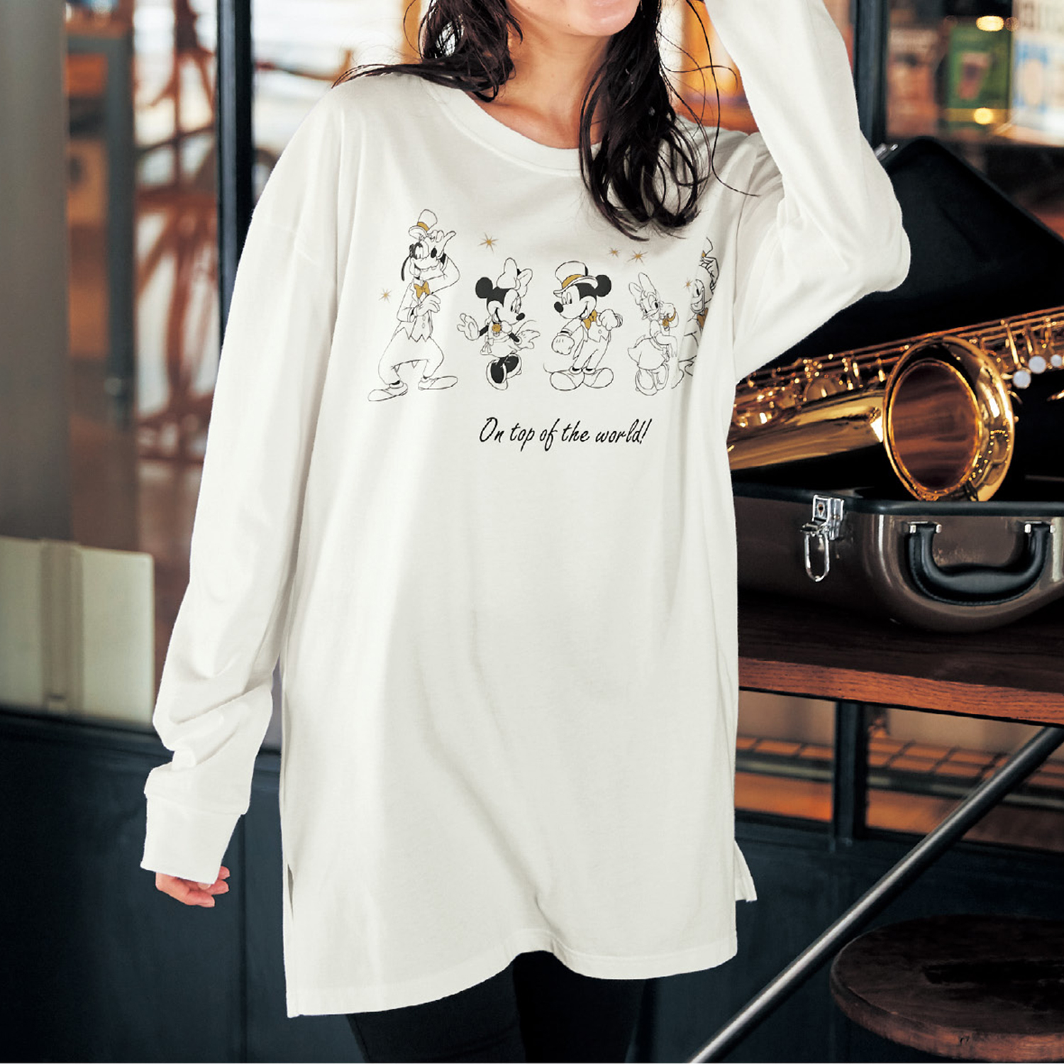 長袖ロングtシャツ ミッキー フレンズ ディズニー Disney 通販のベルメゾンネット 長袖ロングtシャツ ミッキー フレンズ ディズニー Disney 通販のベルメゾンネット