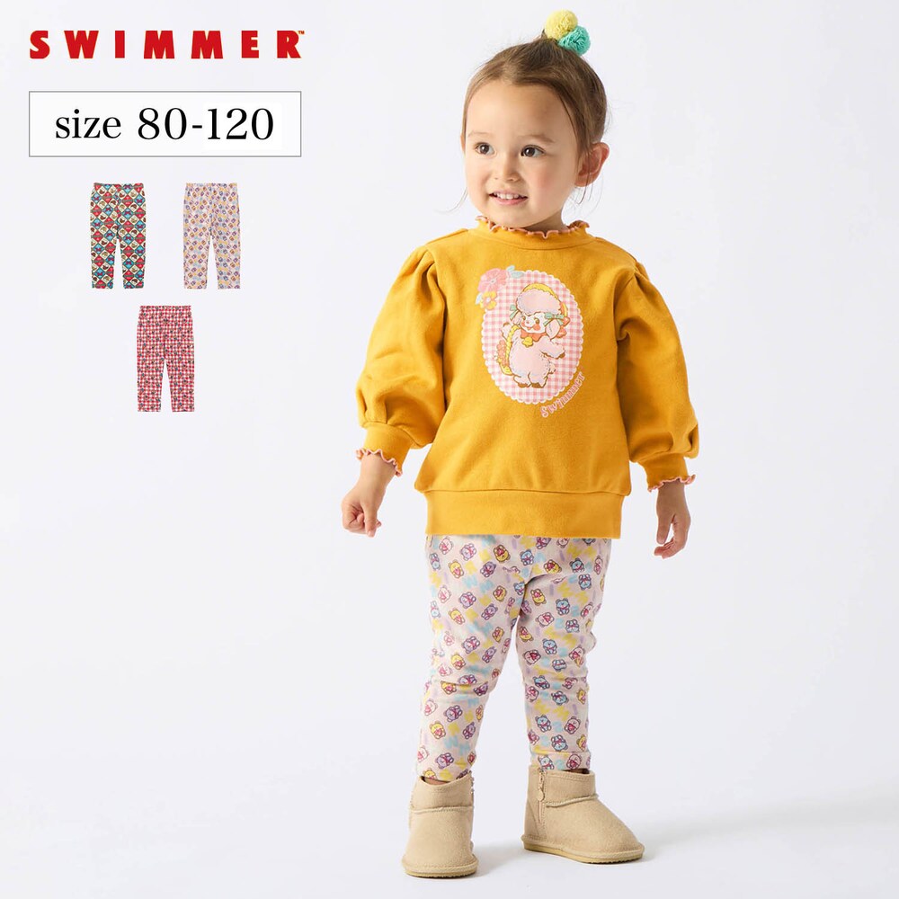 【スイマー/SWIMMER】SWIMMERコラボ 総柄レギンスパンツ 【ベビー服】