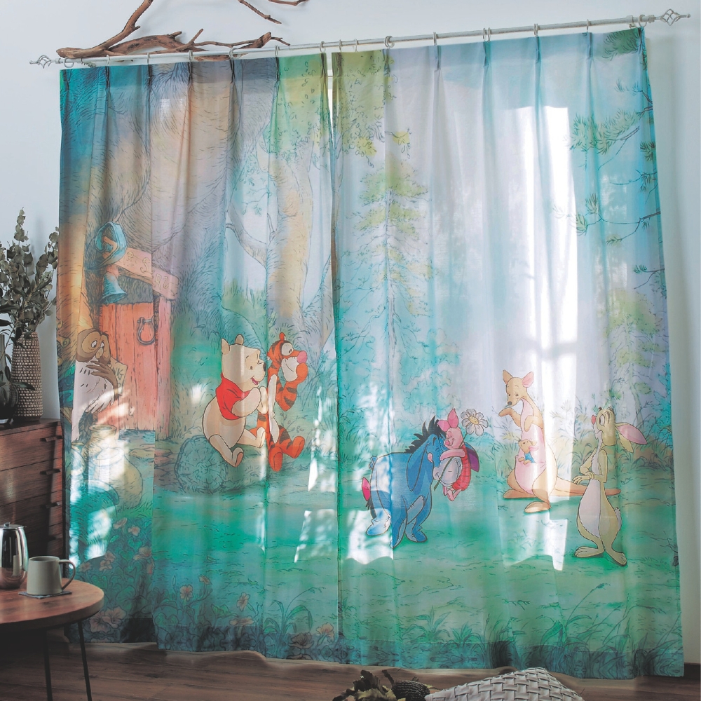 一枚絵のようなUVカット・遮熱・遮像ボイルカーテン(選べるキャラクター) <2枚組>(ディズニー/Disney) 一枚絵のようなUVカット・遮熱・遮像ボイルカーテン(選べるキャラクター) <2枚組>(ディズニー/Disney)