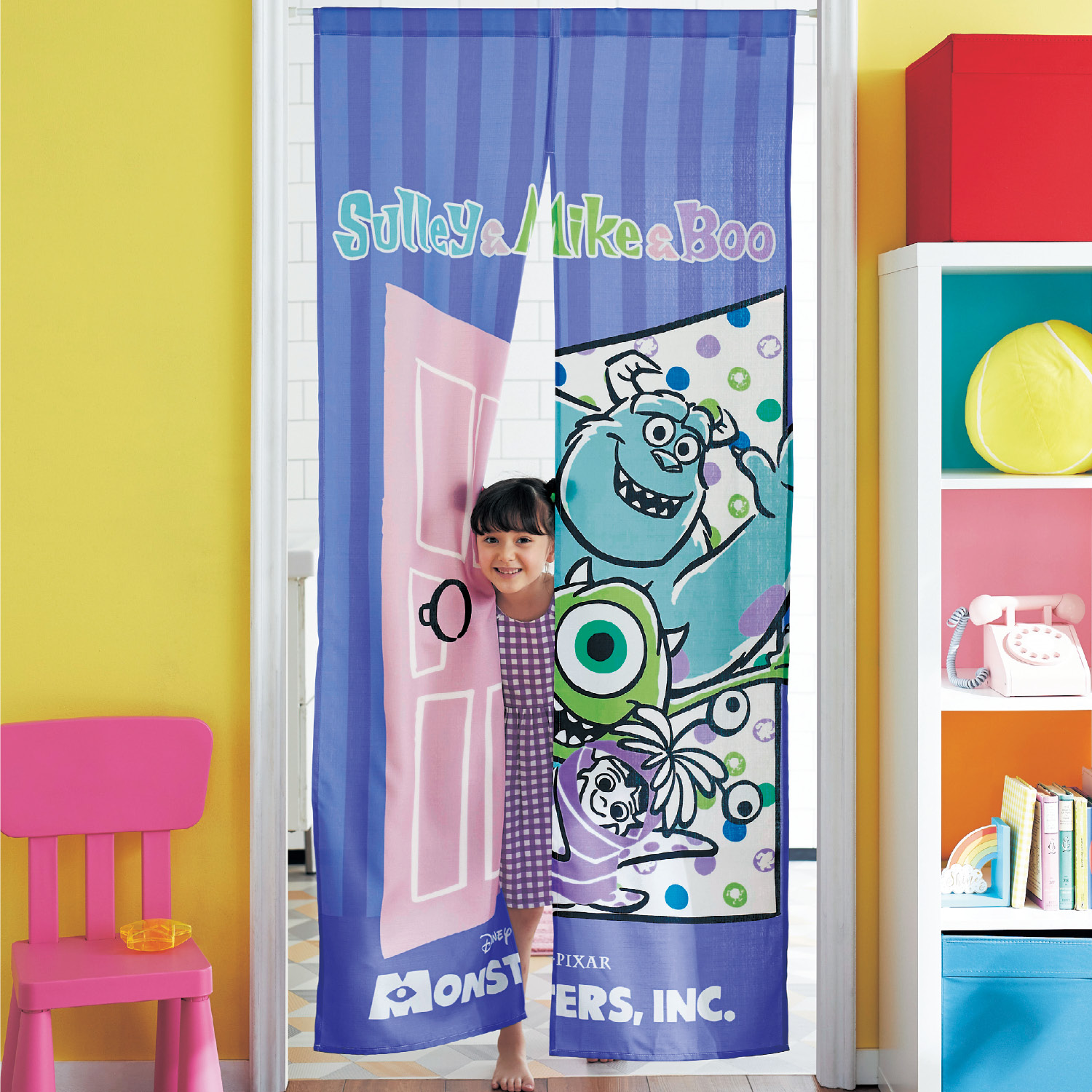 プリントのれん モンスターズ インク ディズニー Disney 通販のベルメゾンネット プリントのれん モンスターズ インク ディズニー Disney 通販のベルメゾンネット