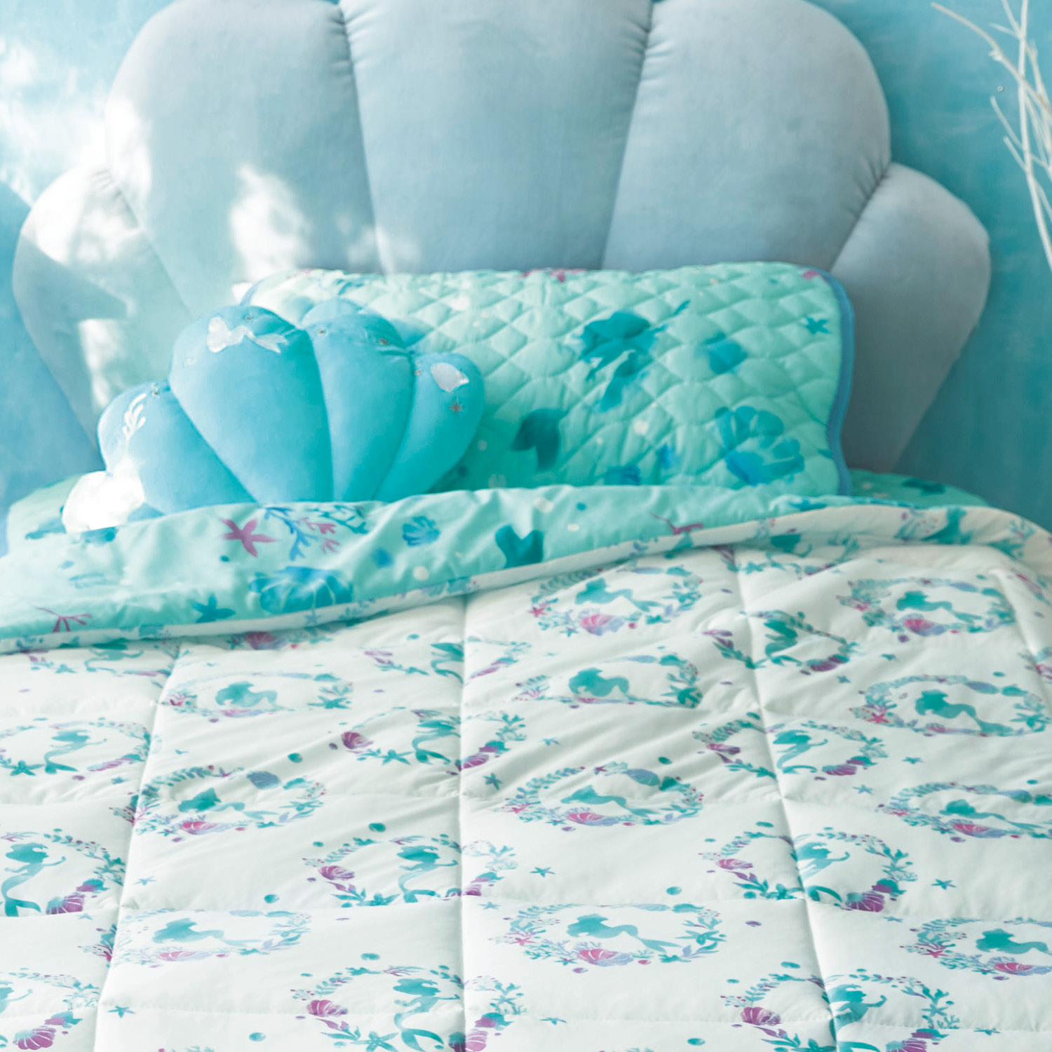 接触冷感と綿混素材のリバーシブル枕パッド 敷きパッドセット アリエル ディズニー Disney 通販のベルメゾンネット 接触冷感と綿混素材のリバーシブル枕パッド 敷きパッドセット アリエル ディズニー Disney 通販のベルメゾンネット