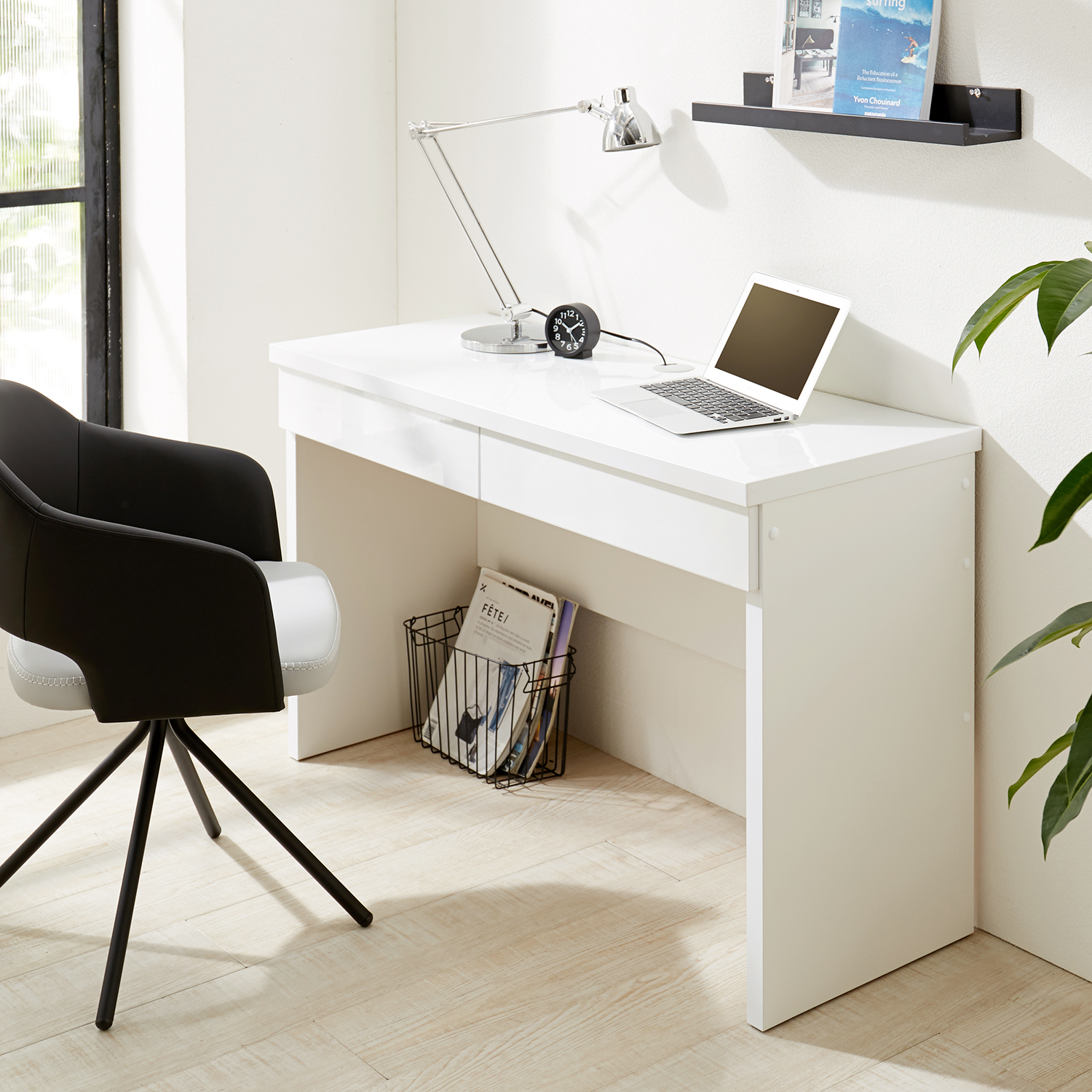 【ベルメゾン】【受注生産】引出し付きシンプルパソコンデスク[日本製]